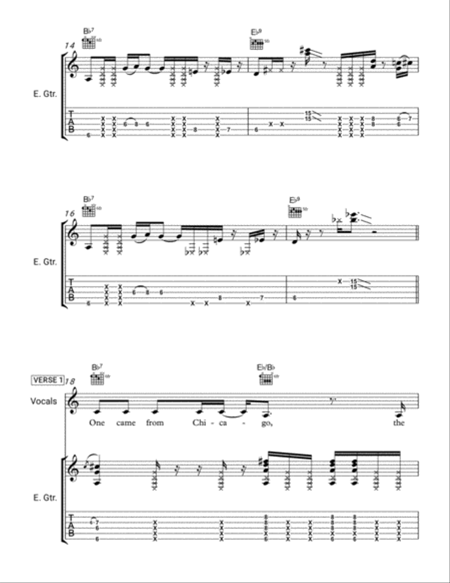 Bad Dogs Electric Guitar scores gallery preview page 3