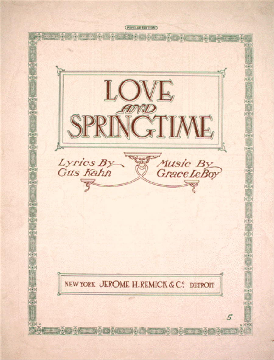 Love and Springtime Voice scores gallery preview page 1