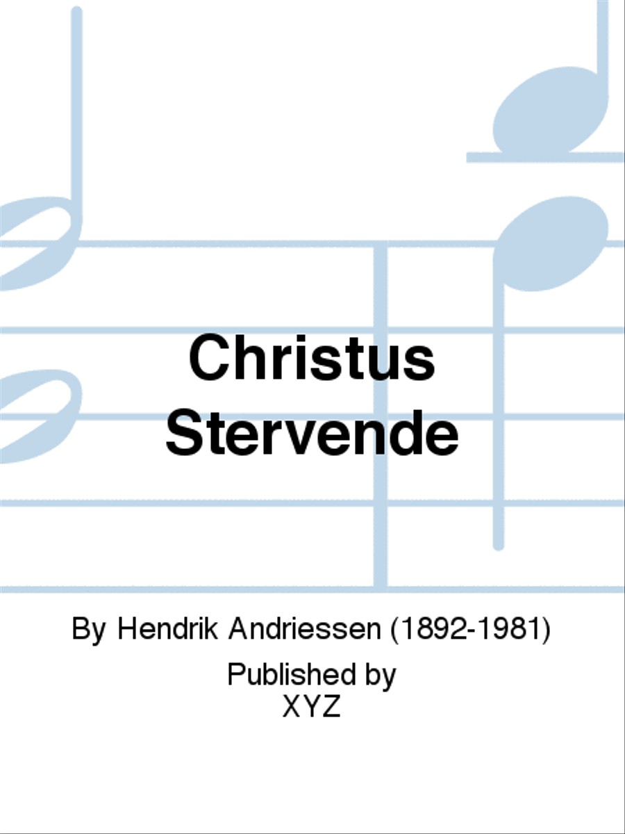 Christus Stervende TTBB scores gallery preview page 1