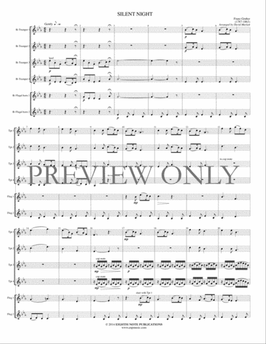Silent Night Small Ensemble scores gallery preview page 2