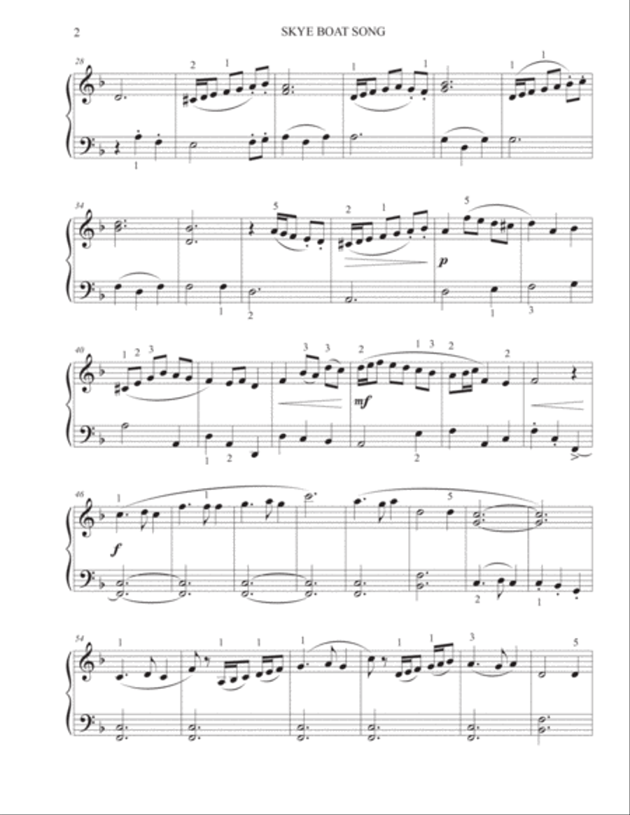 Skye Boat Song Skye Boat Song Piano Method scores gallery preview page 2
