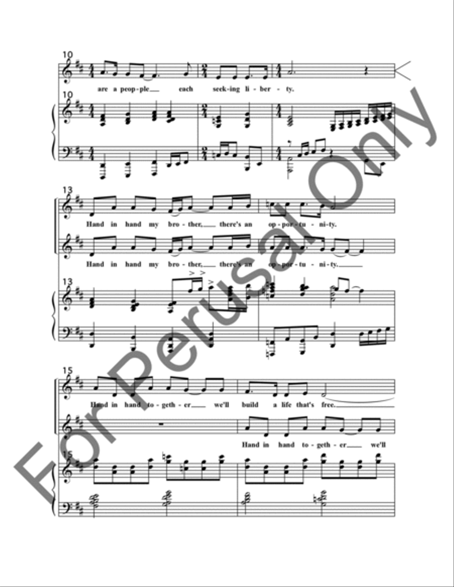America the Beautiful (Choral Score) SA scores gallery preview page 3