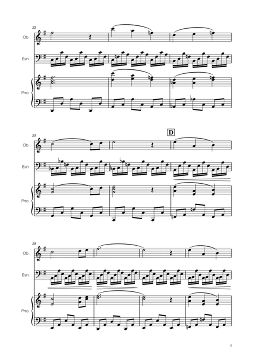 The Swan - Saint-Saens - Oboe and Bassoon Duet w/ Piano image number null
