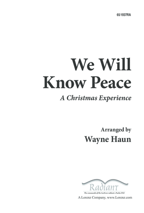 Book cover for We Will Know Peace