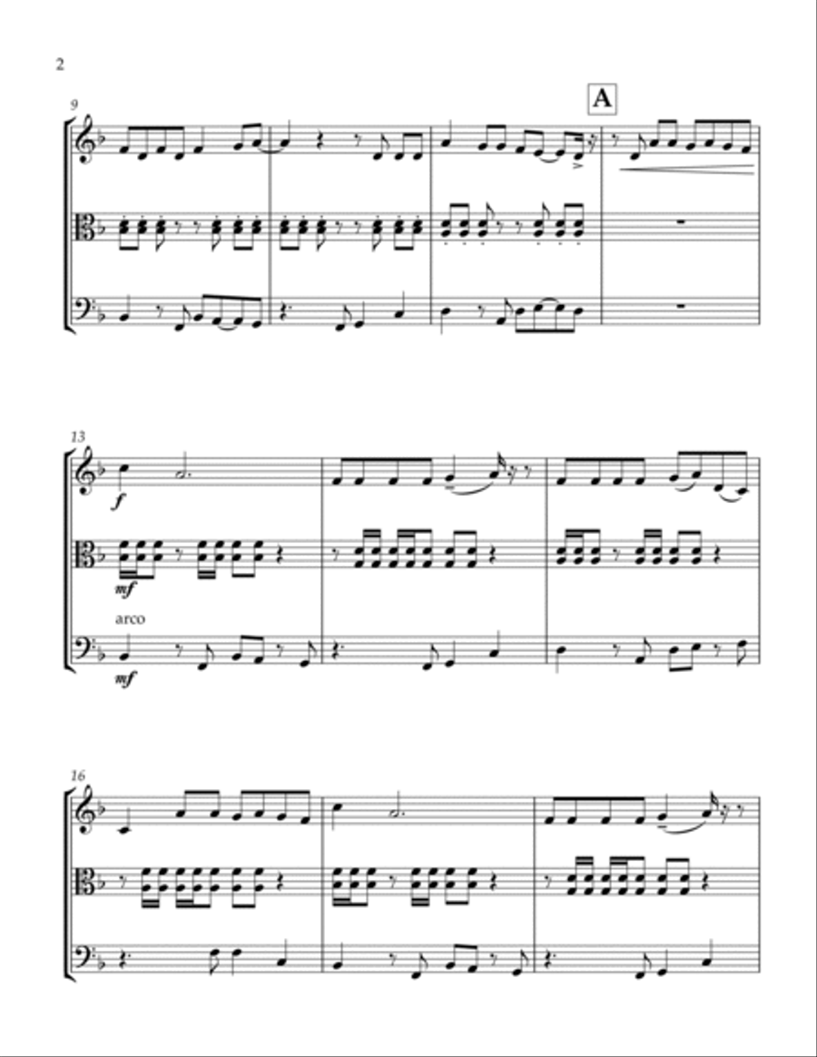 I Ain't Worried String Trio scores gallery preview page 3