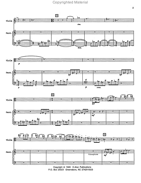 Music for Viola and Percussion
