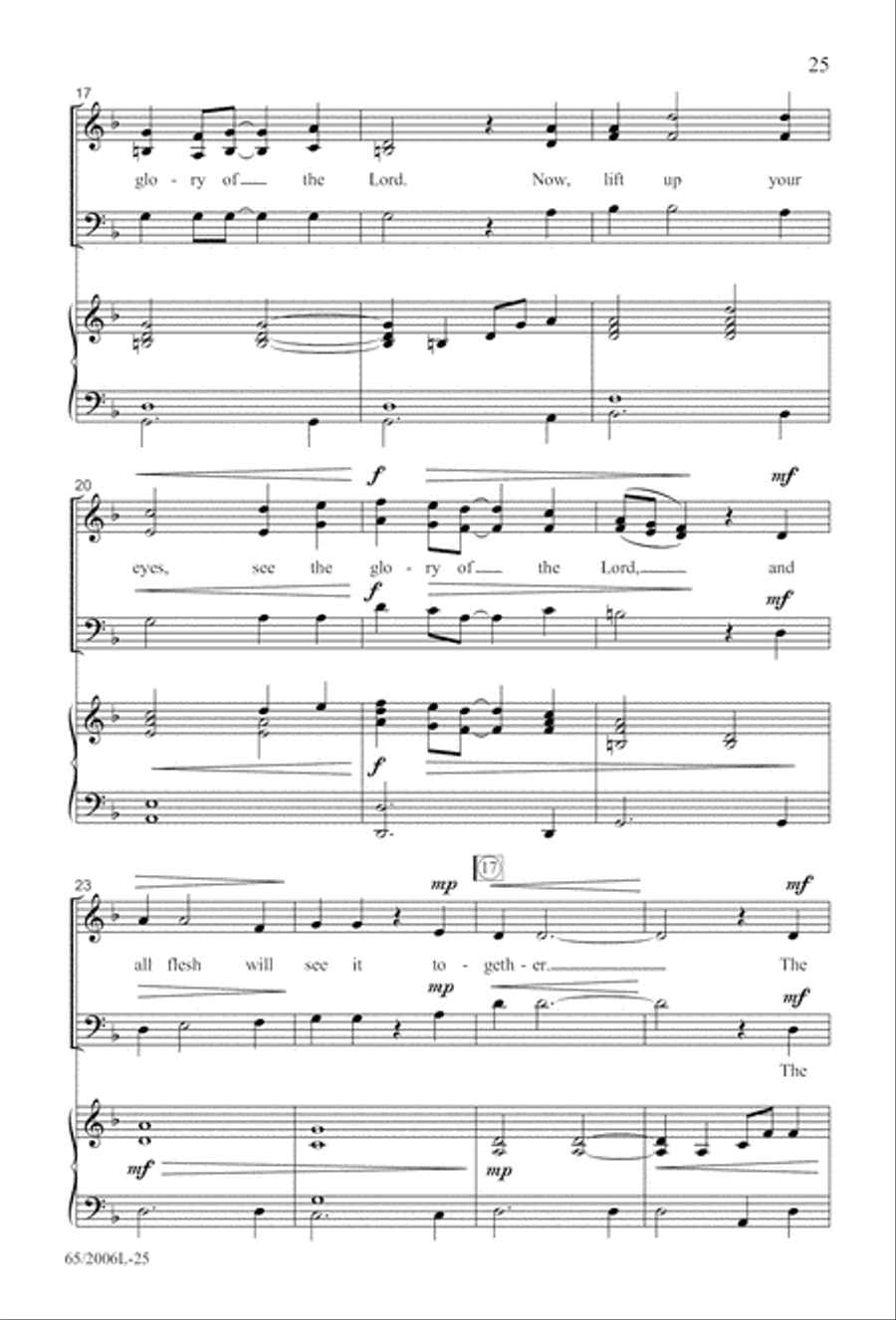 I Hear the Prophet Callin' 3-Part scores gallery preview page 26