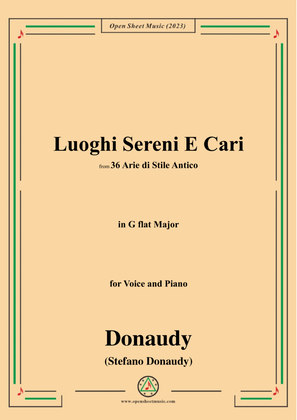 Donaudy-Luoghi Sereni E Cari,in G flat Major