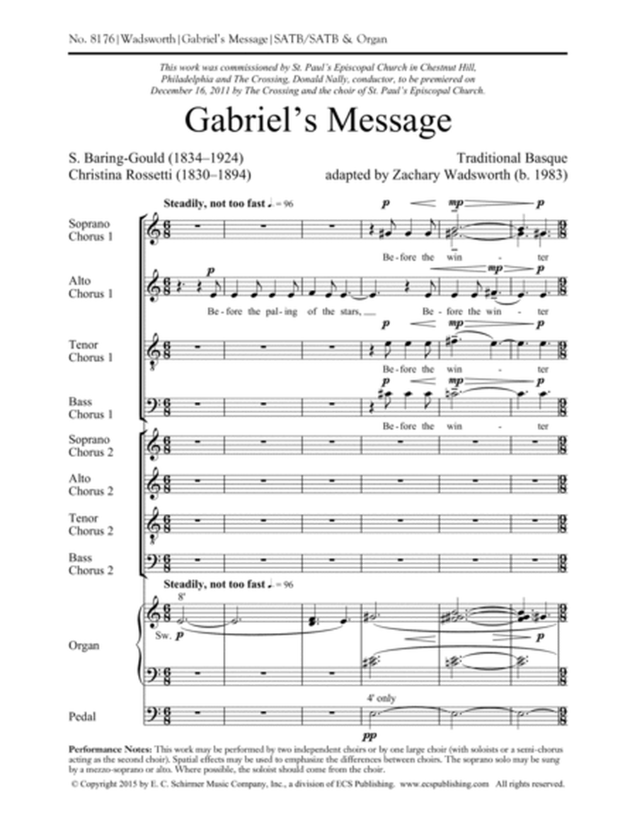 Gabriel's Message (Downloadable)