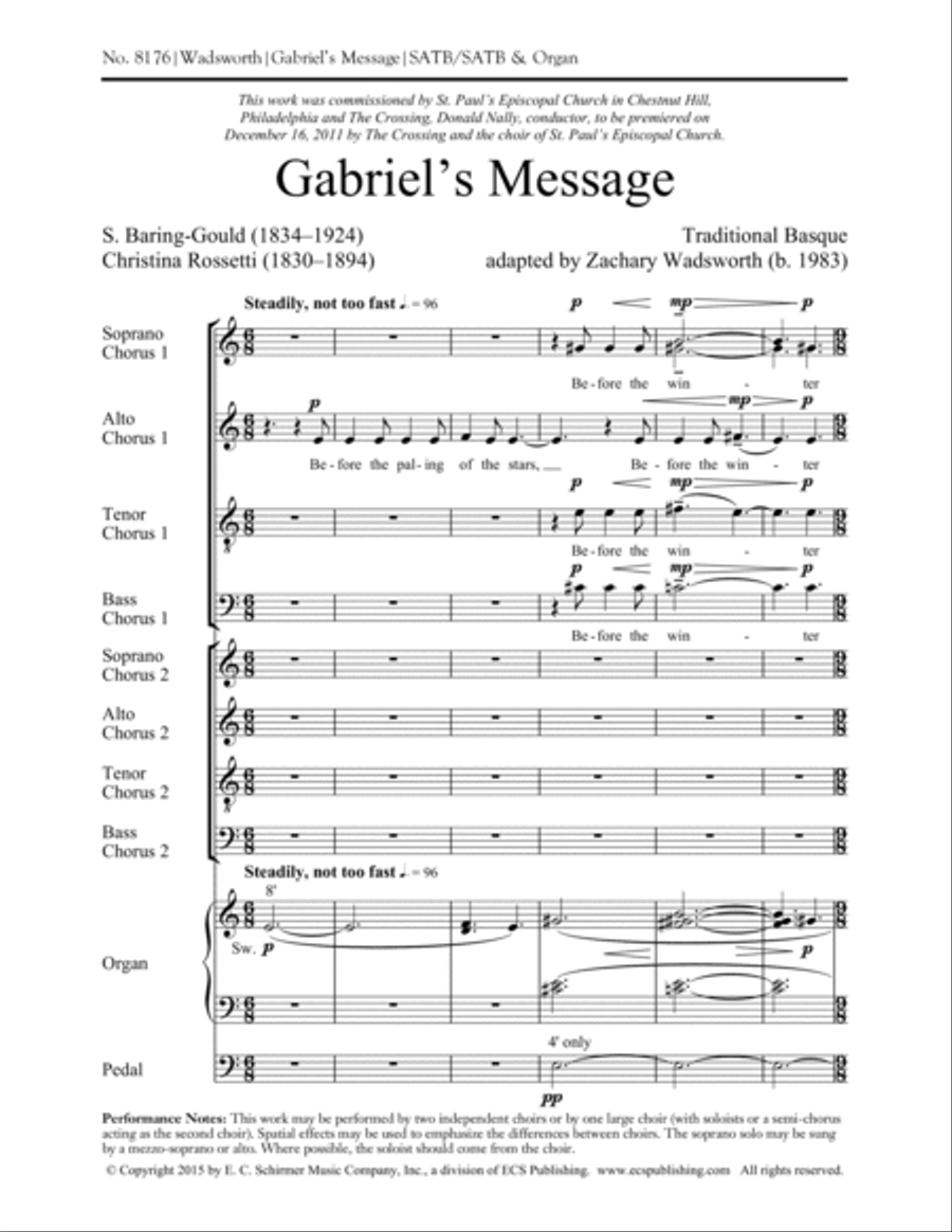 Gabriel's Message Gabriel's Message 4-Part scores gallery preview page 2