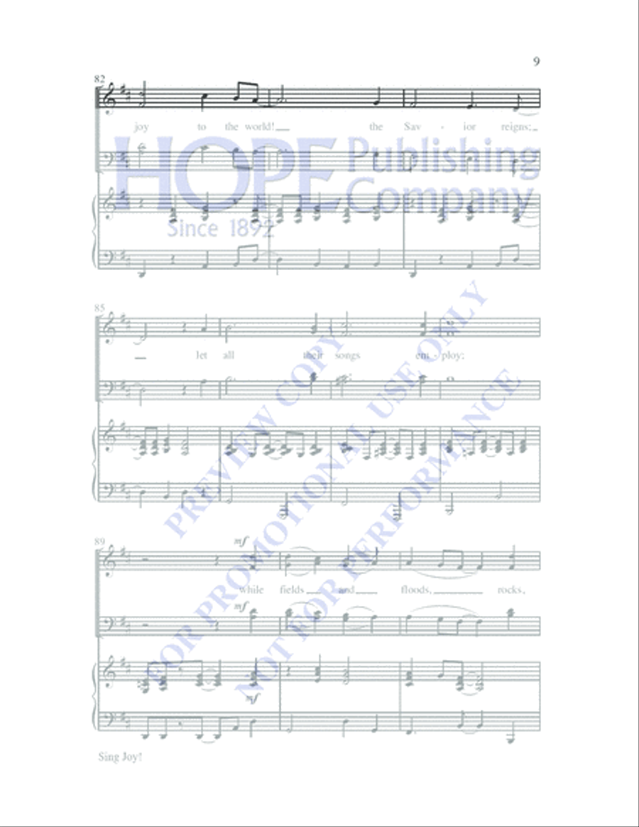 Joy! 4-Part scores gallery preview page 12