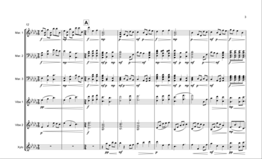 Monophobic Percussion Ensemble scores gallery preview page 3