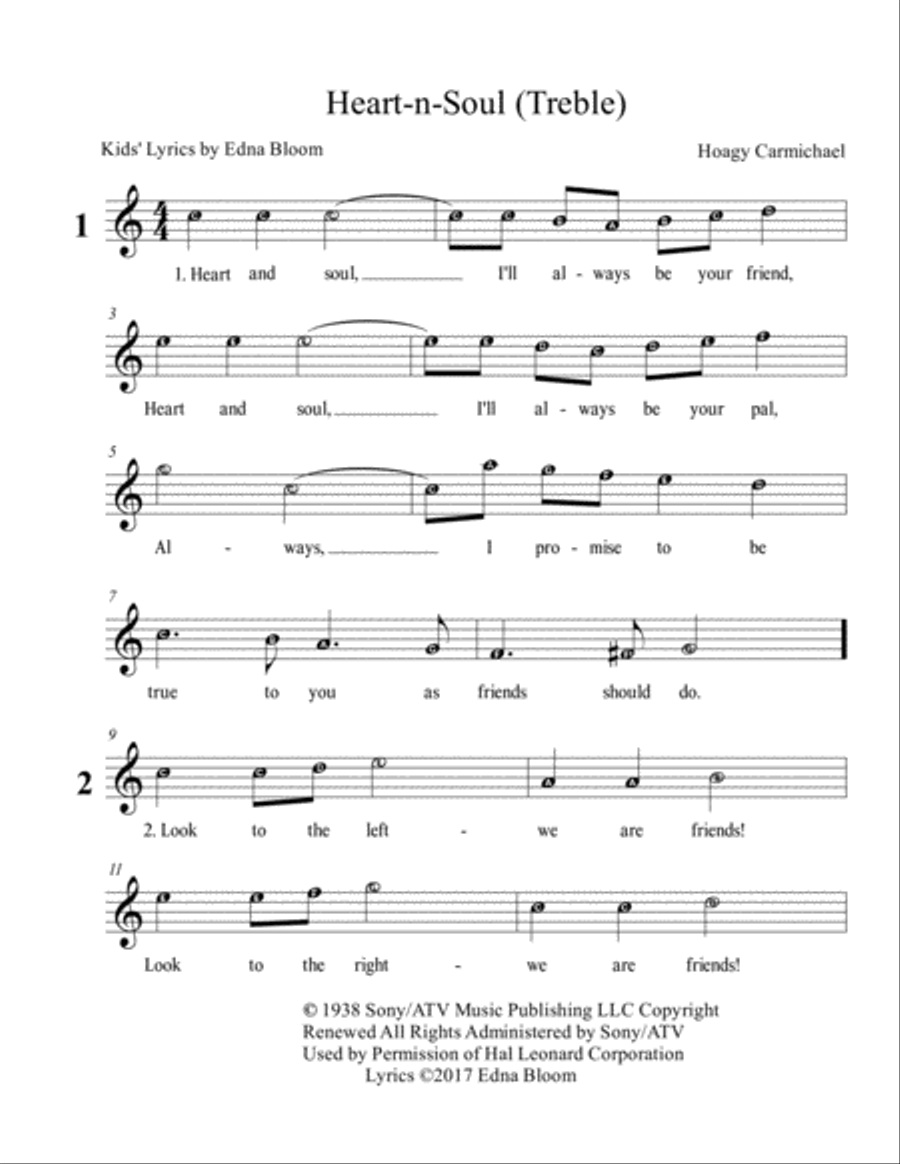 Heart And Soul Voice scores gallery preview page 4