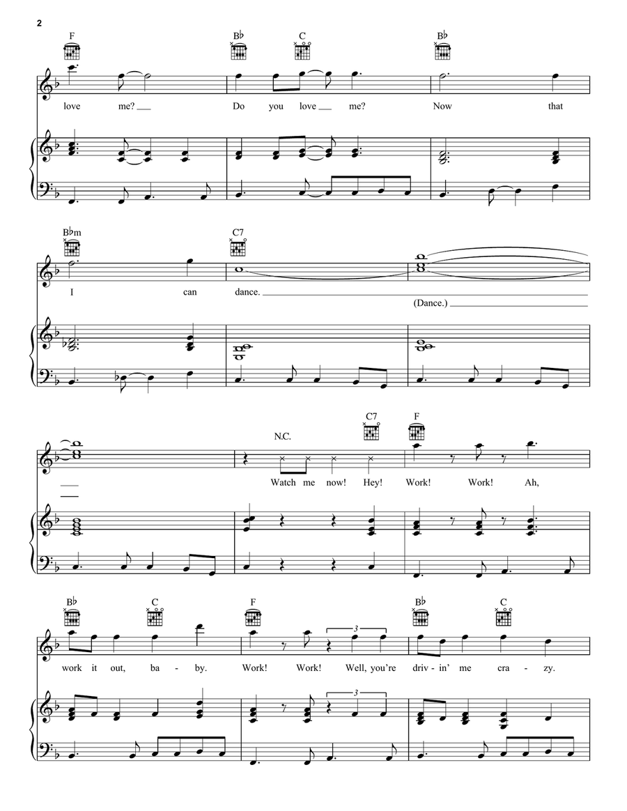 Do You Love Me Piano, Vocal, Guitar scores gallery preview page 2