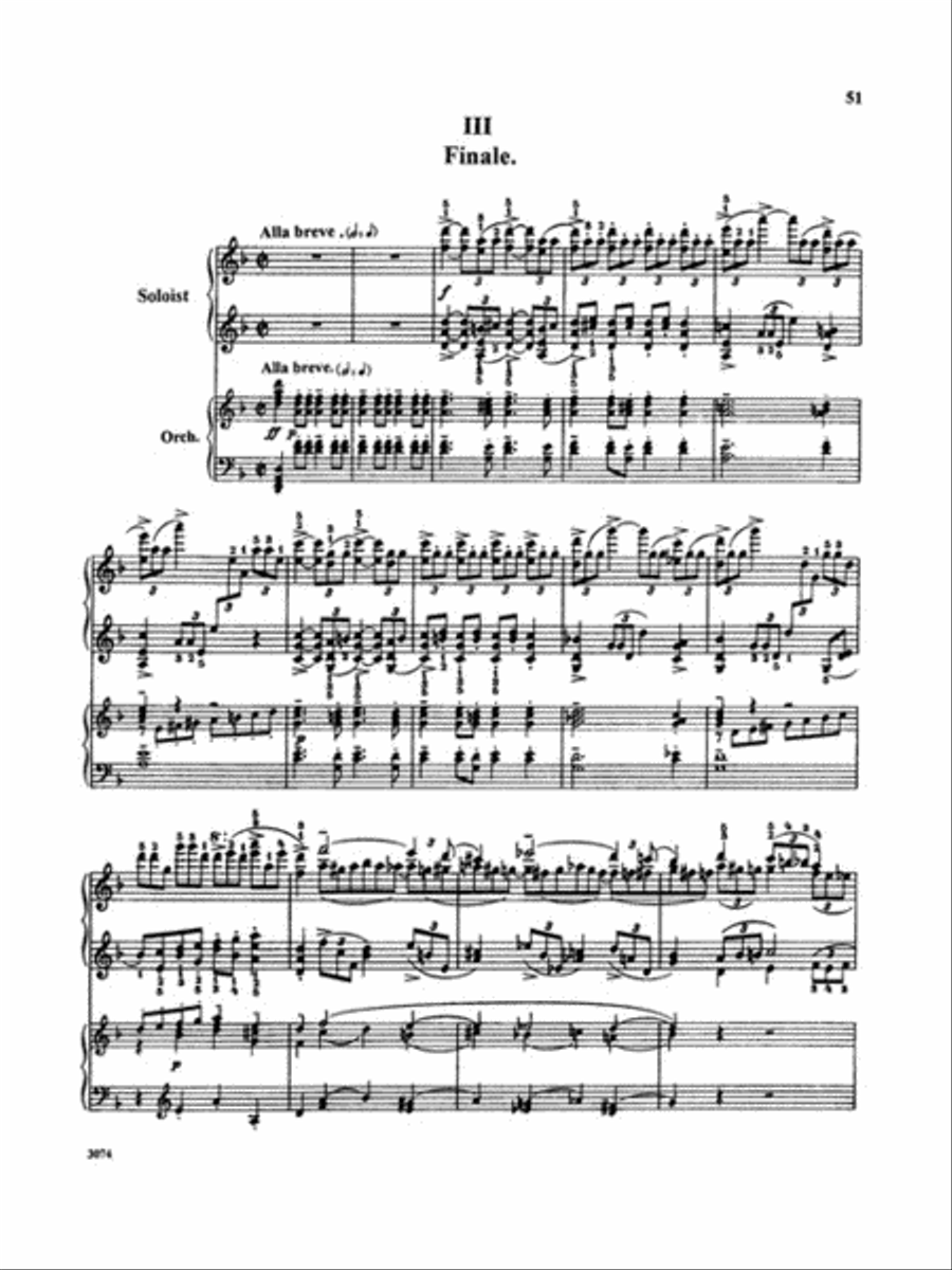 Rachmaninov Concerto No. 3 in D Minor, Op. 30 Piano Solo scores gallery preview page 3