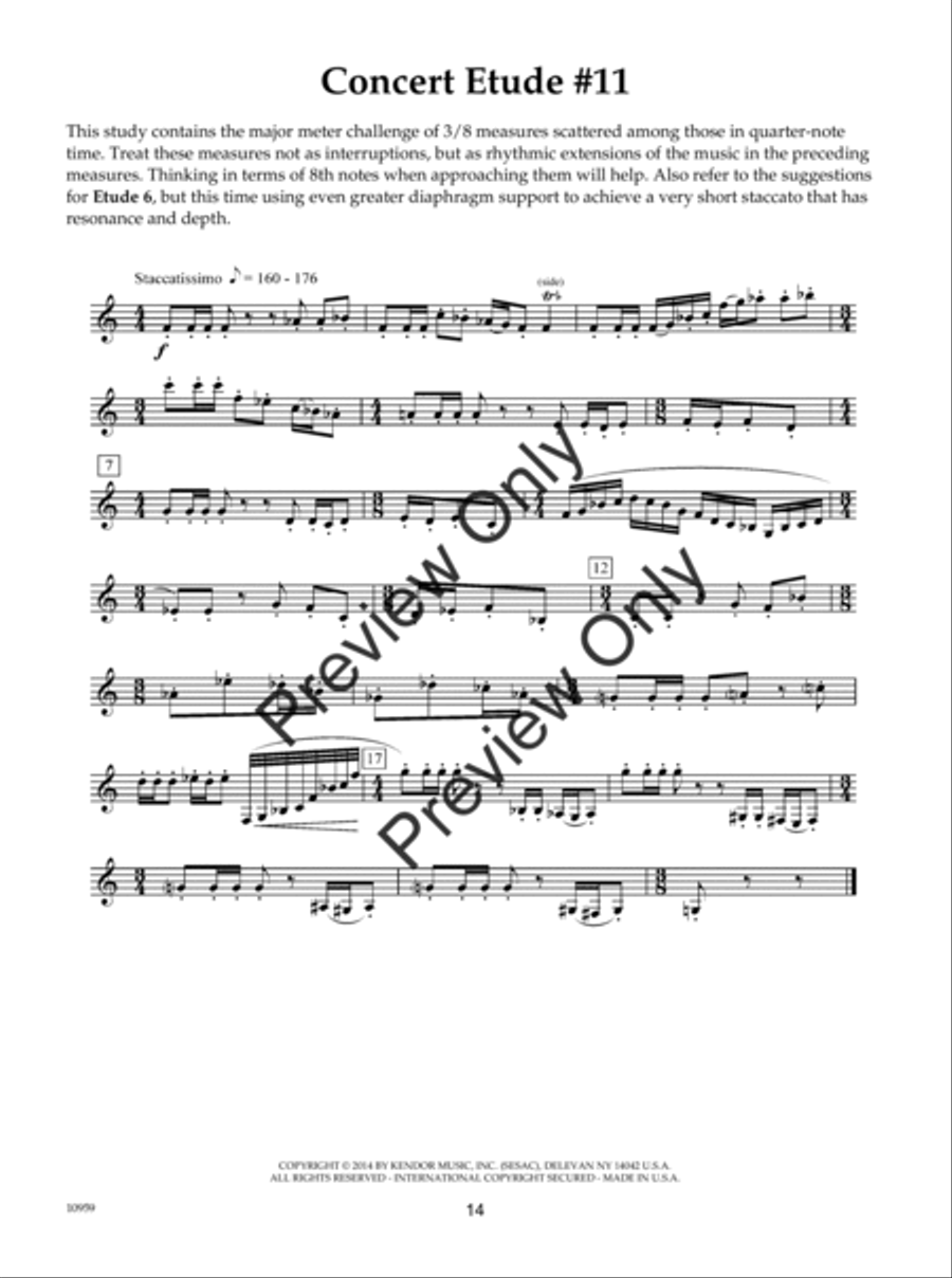 Concert Etudes B-Flat Clarinet scores gallery preview page 15