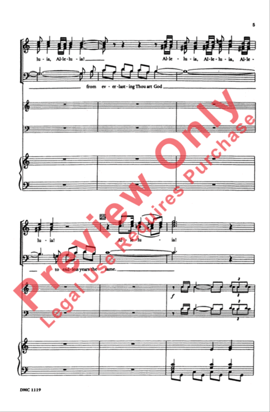 Festival Piece on St. Anne 4-Part scores gallery preview page 5