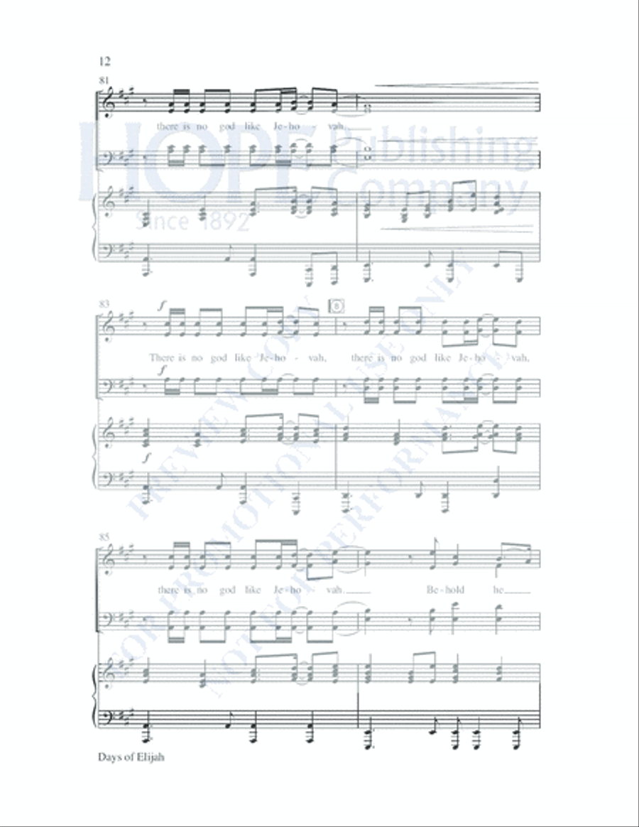 Days of Elijah Days of Elijah Choir scores gallery preview page 13