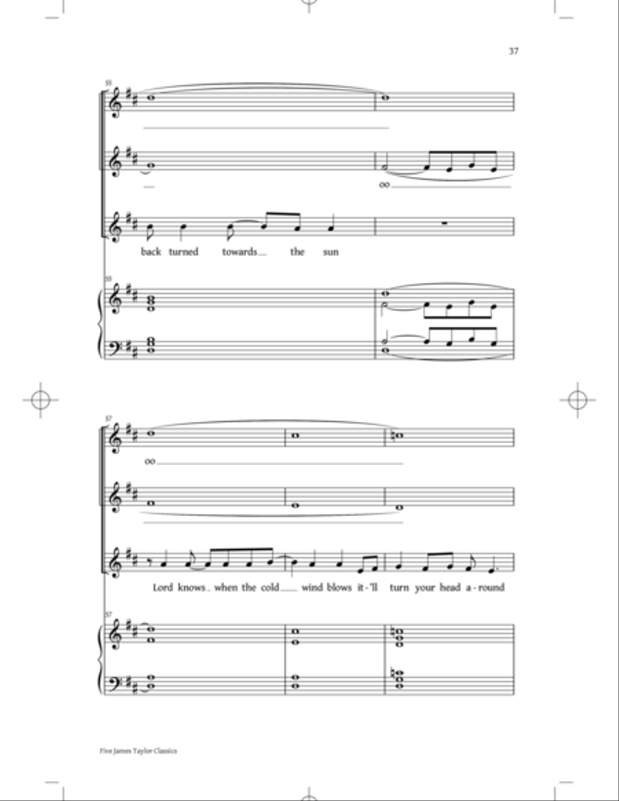 You've Got A Friend: Five James Taylor Classics SSA scores gallery preview page 35