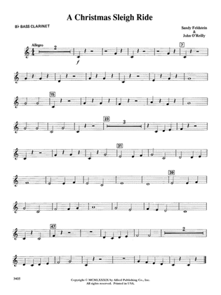 A Christmas Sleigh Ride: B-flat Bass Clarinet