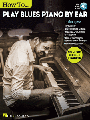 Book cover for How to Play Blues Piano by Ear