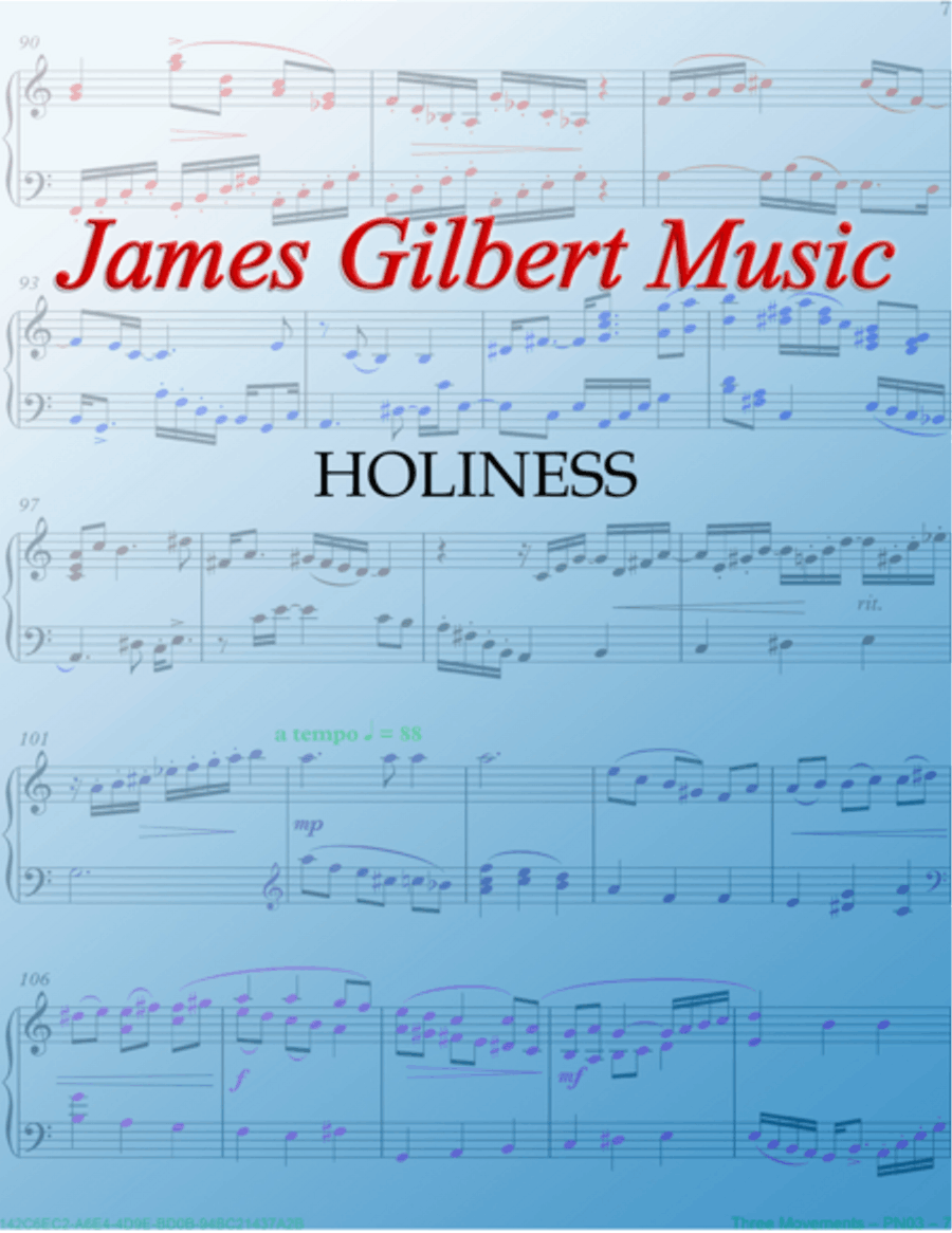 HOLINESS (Take Time To Be Holy) Small Ensemble scores gallery preview page 1