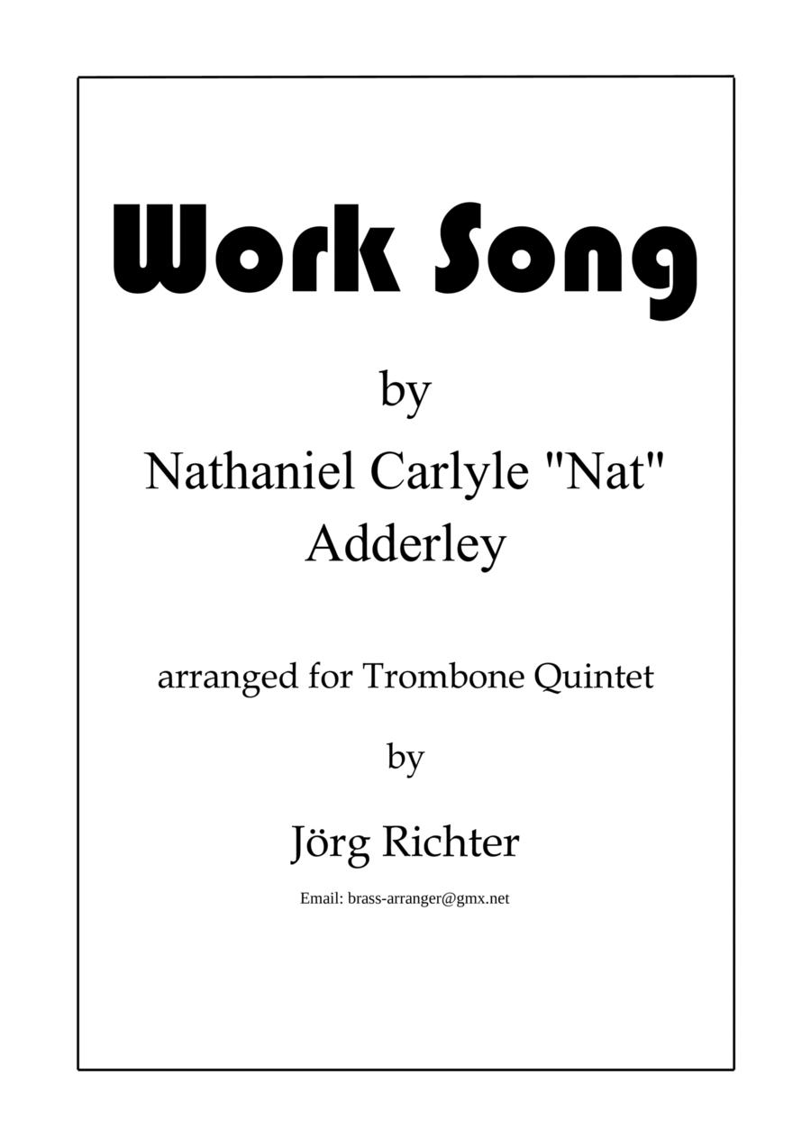 Work Song Brass Quintet scores gallery preview page 1