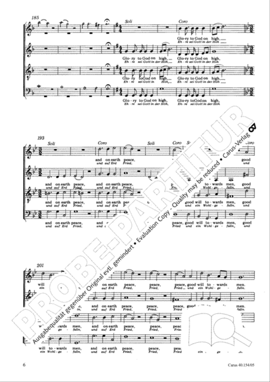 Behold, I bring you glad tidings ATB scores gallery preview page 7