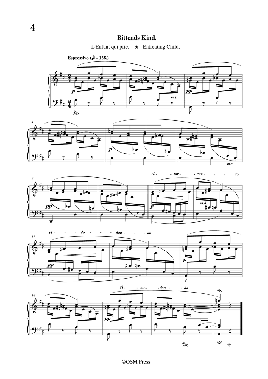 Schumann-Kinderszenen(Leichte Stücke),Op.15,in G Major,for Piano Piano Solo scores gallery preview page 6
