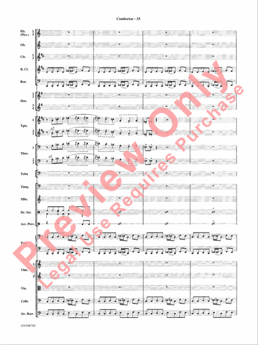 A Tribute to Henry Mancini Full Orchestra scores gallery preview page 36