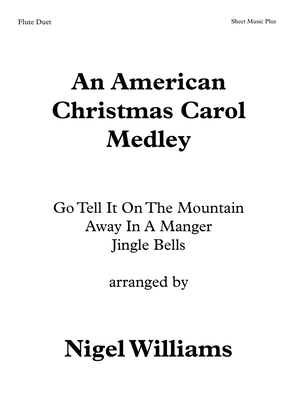 Book cover for An American Christmas Carol Medley, for Flute Duet