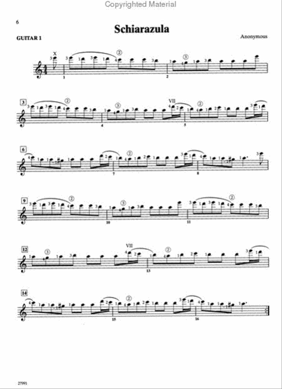 Festive Collection for Guitar Ensemble Guitar Ensemble scores gallery preview page 22