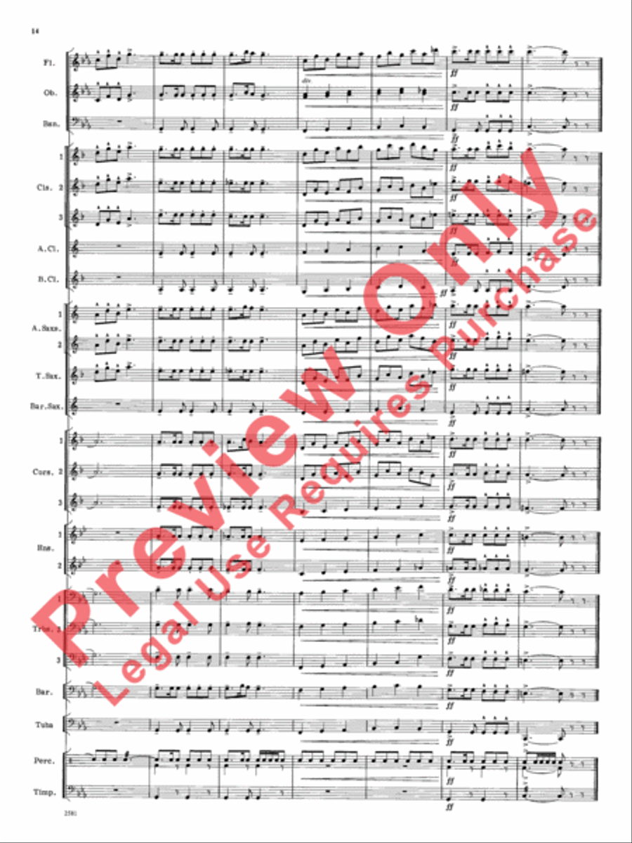 Devil Dance Concert Band scores gallery preview page 15