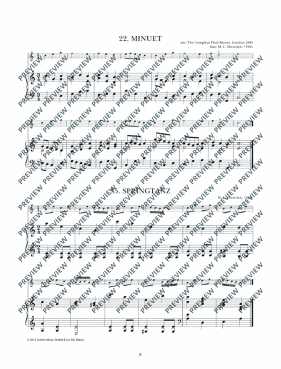 Altblockflötenschule Recorder scores gallery preview page 9