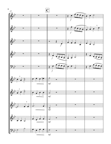 Hodie Christus Natus Est (2 Woodwind Quintets - 2 Flute, 2 Oboe, 2 Clar, 2 Hrn, 2 Bassoon)