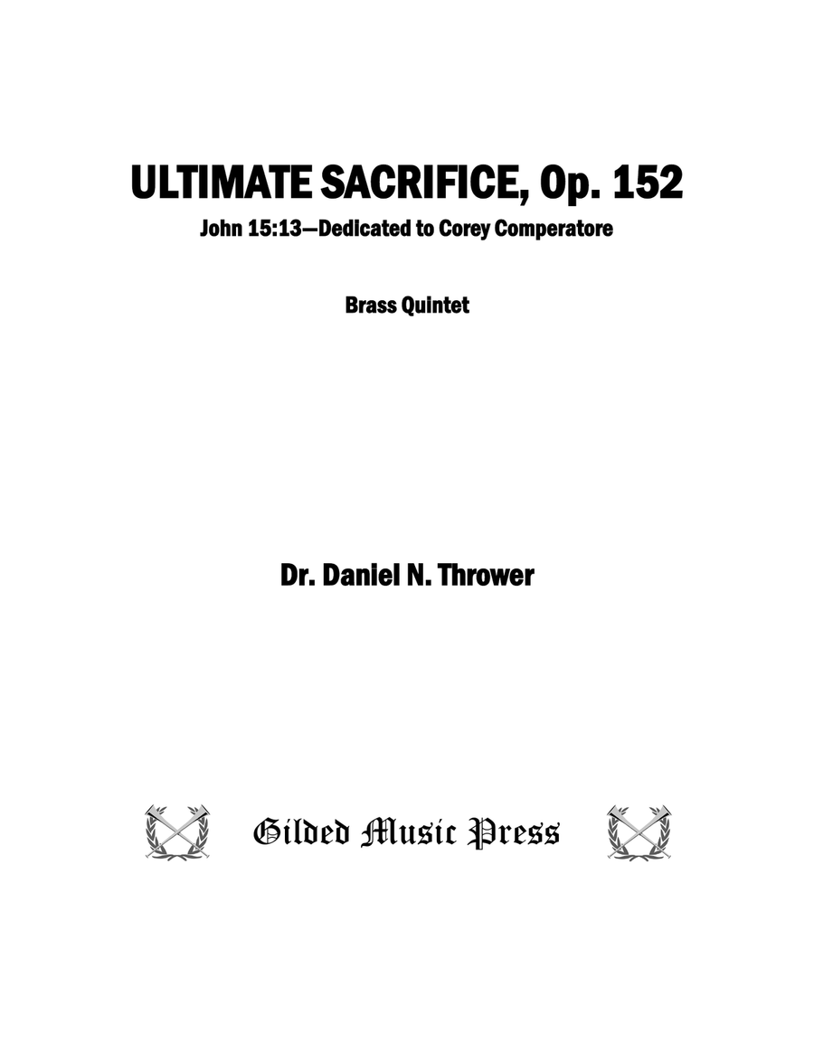 Ultimate Sacrifice, Op. 152 Brass Quintet scores gallery preview page 3