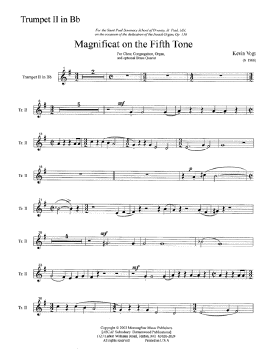 Magnificat on the Fifth Tone Choir scores gallery preview page 5