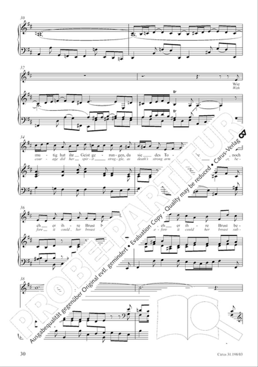 Let, Princess, let but one more ray (Lass, Furstin, lass noch einen Strahl) 4-Part scores gallery preview page 31