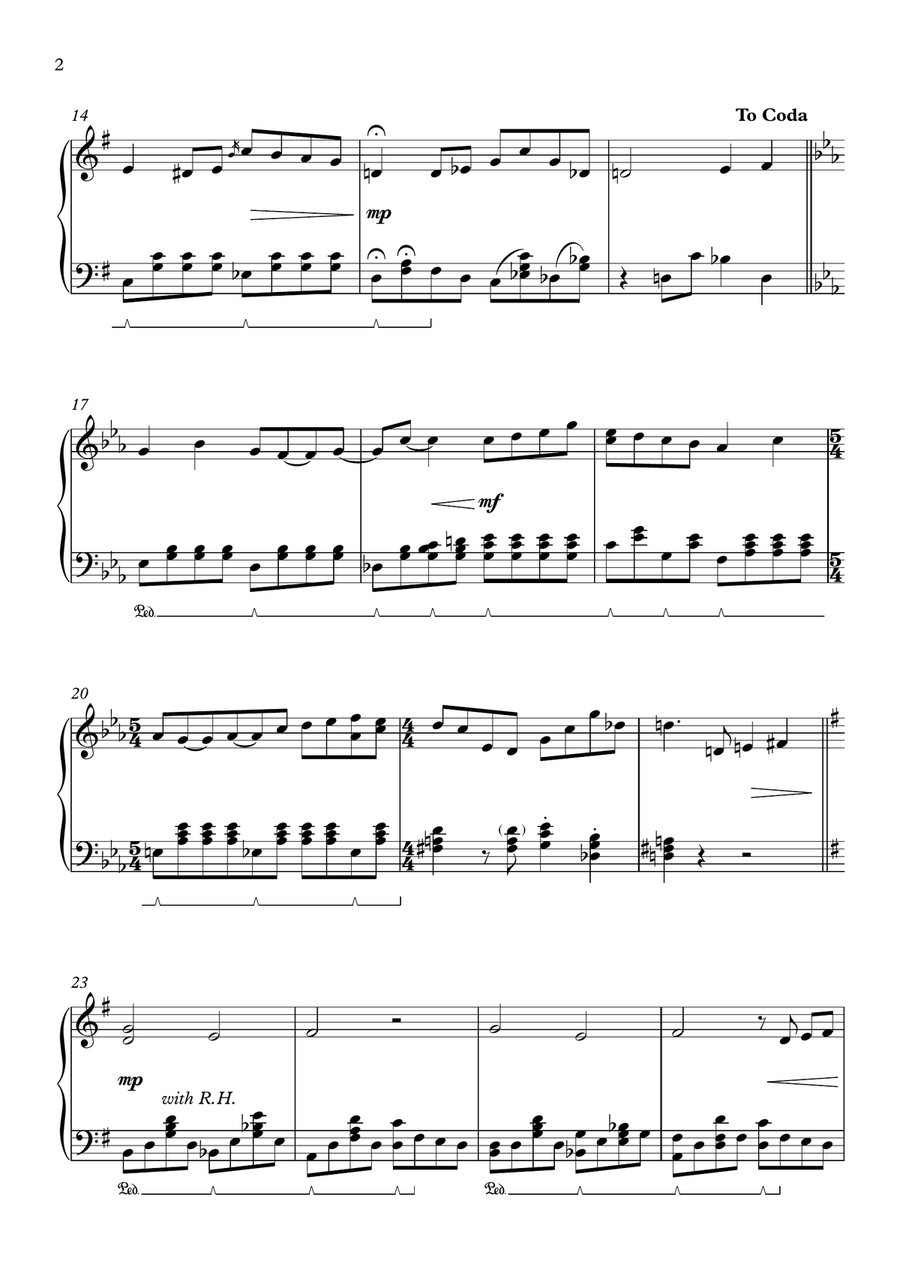Leidenschaften (Passions) Piano Solo scores gallery preview page 2