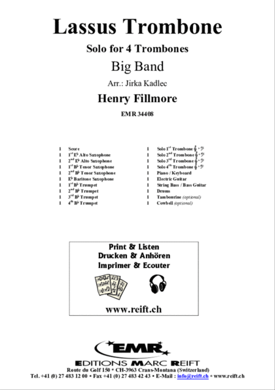 Lassus Trombone Big Band scores gallery preview page 2