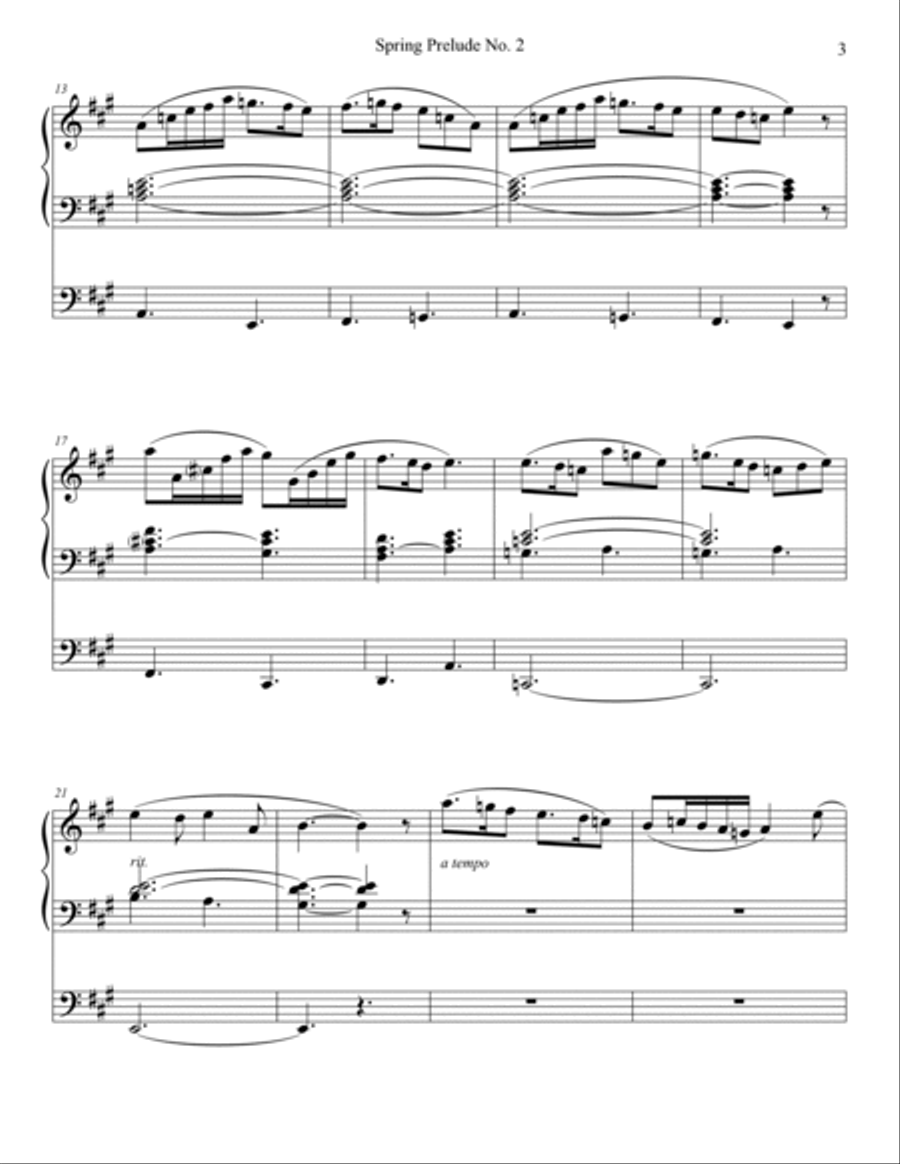 Spring Prelude No. 2 for Organ Organ Solo scores gallery preview page 3