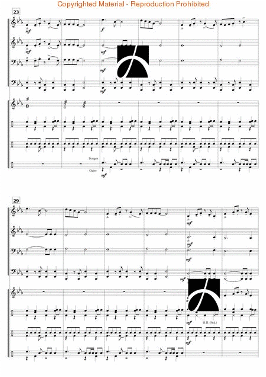 Banana Boat Song Concert Band scores gallery preview page 4