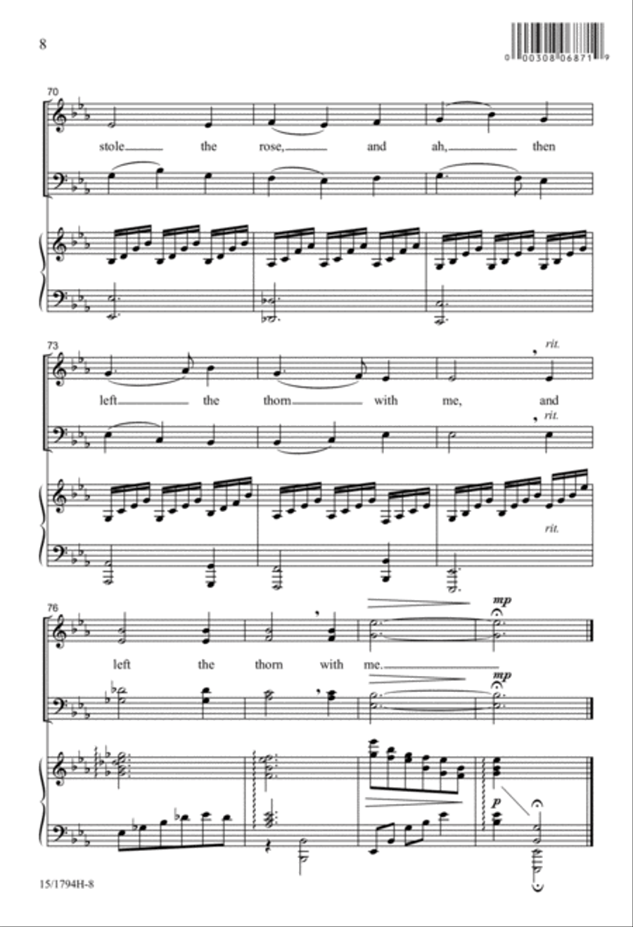 Ye Banks and Braes of Bonnie Doon 4-Part scores gallery preview page 8