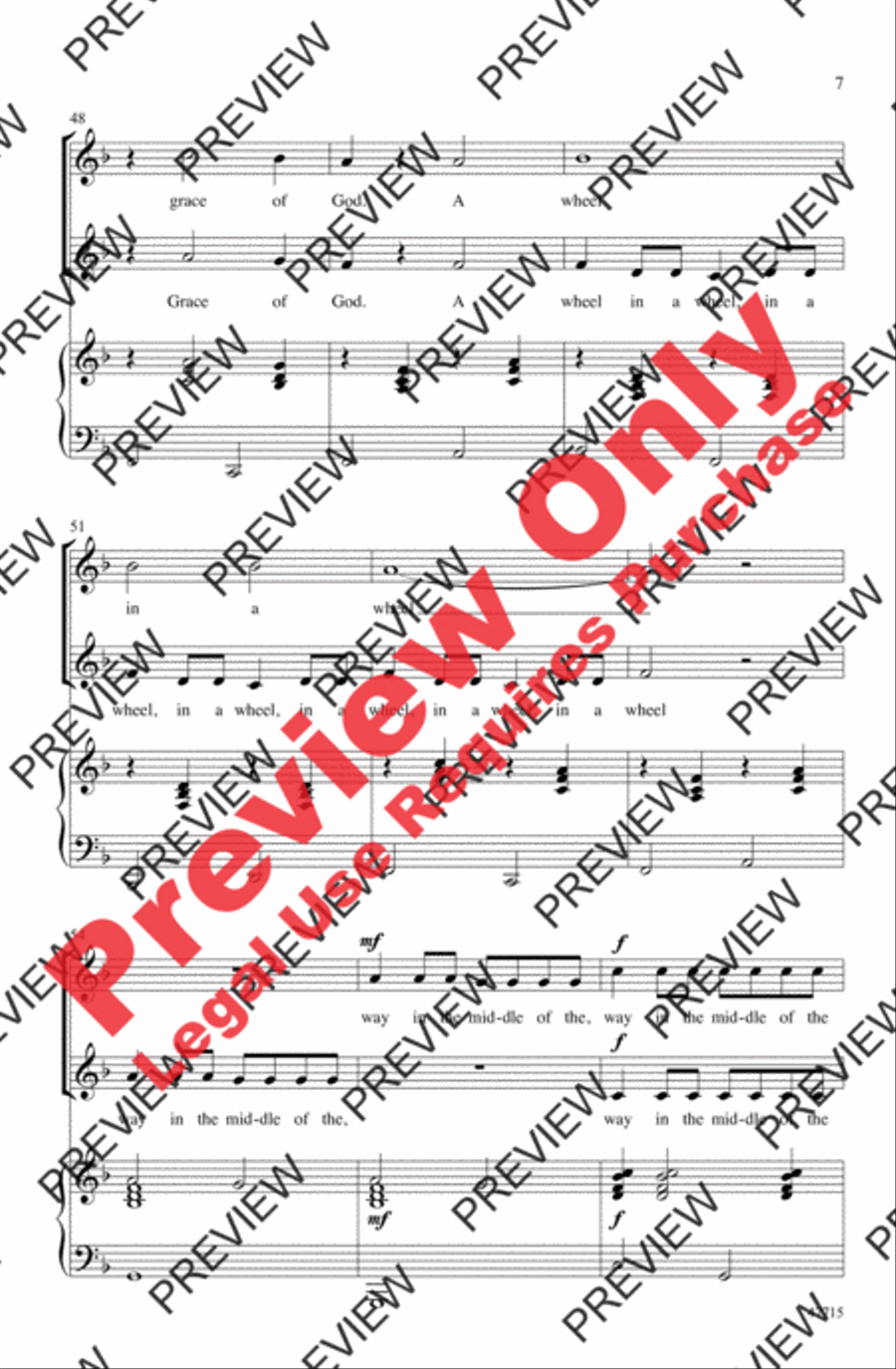 Ezekiel Saw the Wheel Ezekiel Saw the Wheel 2-Part scores gallery preview page 7
