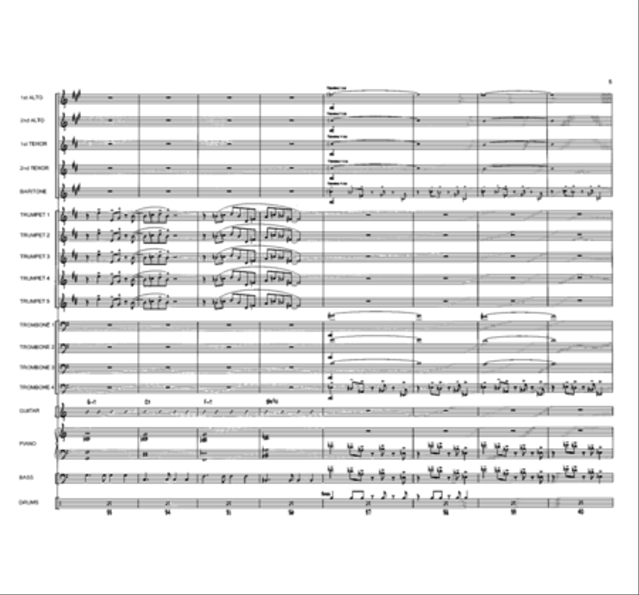 Northern Encounter Jazz Ensemble scores gallery preview page 6