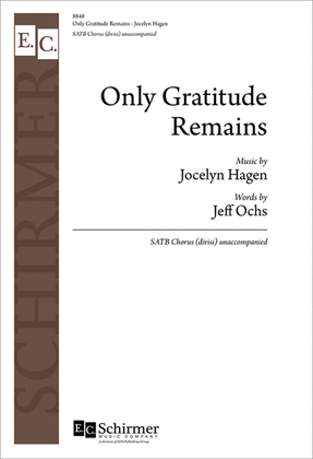 Book cover for Only Gratitude Remains