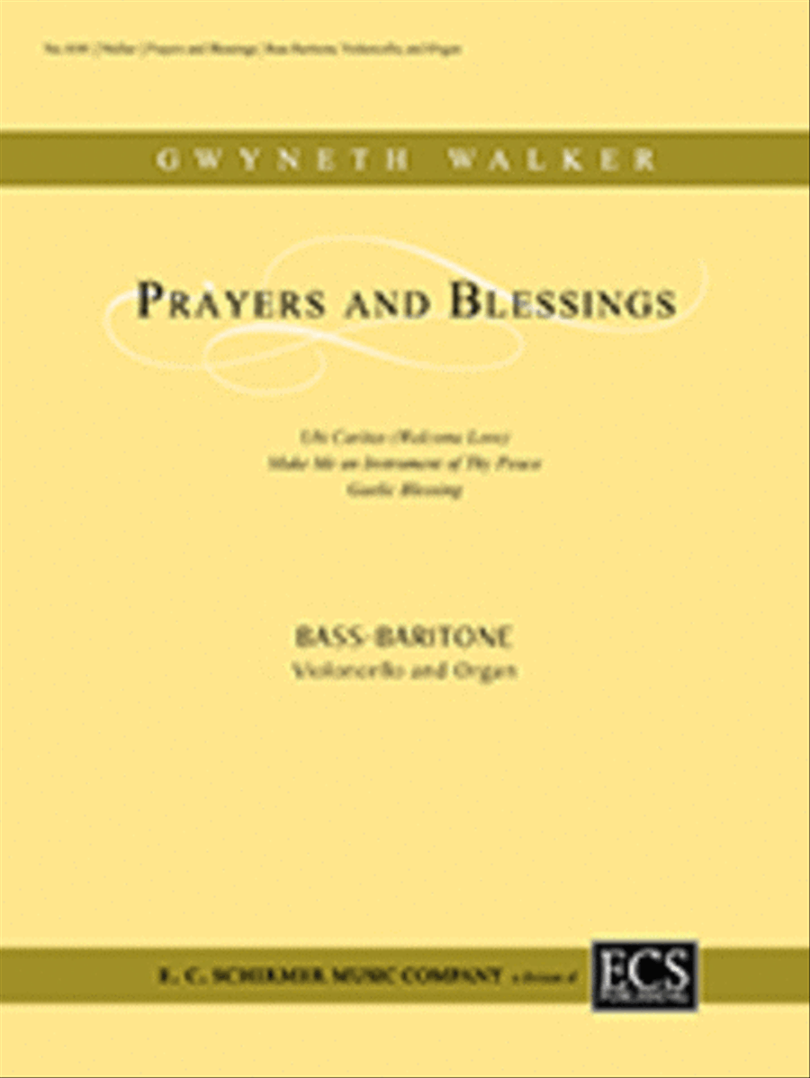 Prayers and Blessings (Vocal/Full Score) Baritone Voice scores gallery preview page 1