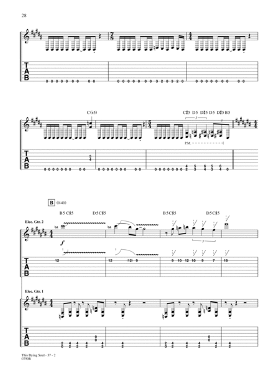 This Dying Soul This Dying Soul Guitar Tablature scores gallery preview page 2