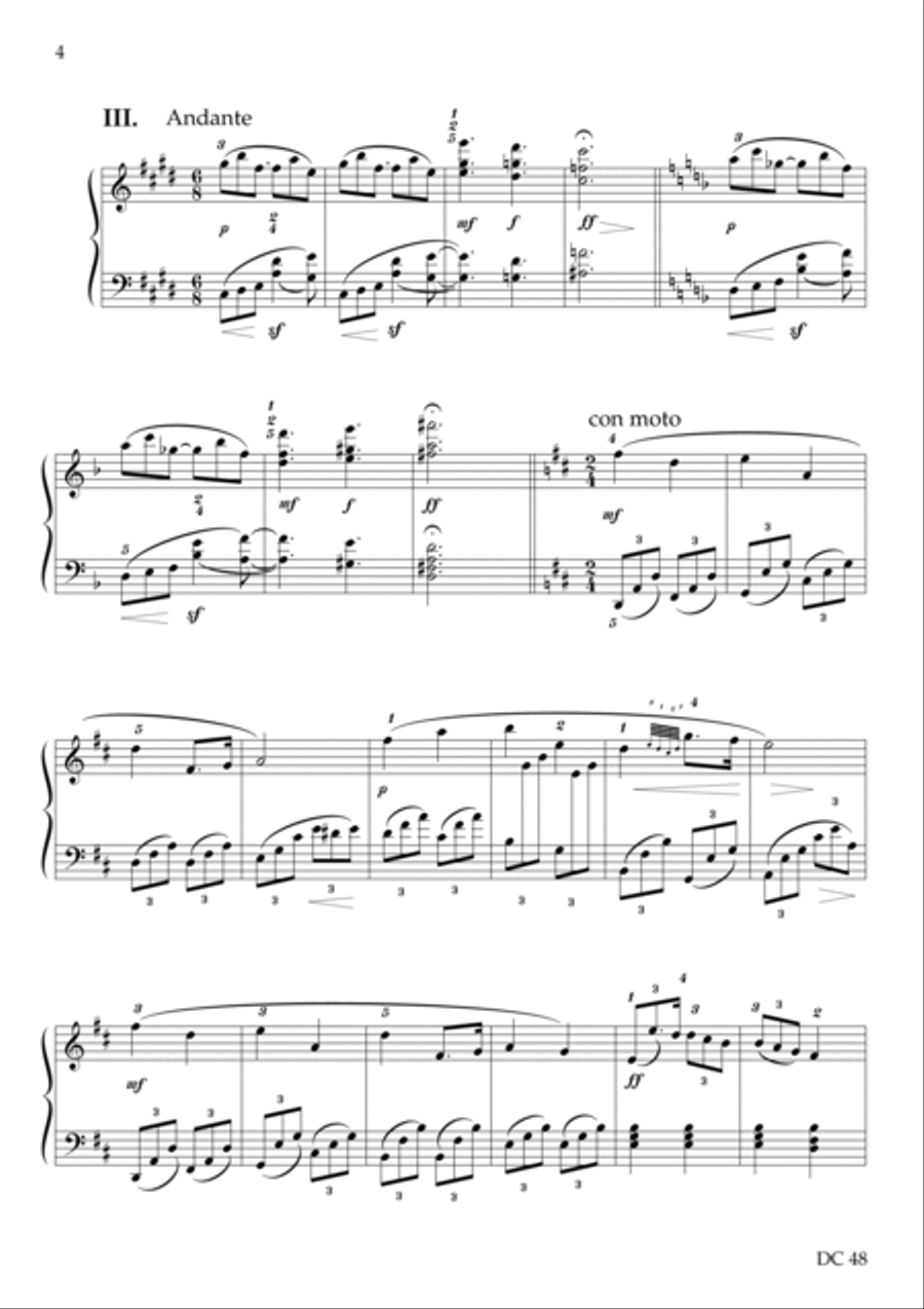 Six Bagatelles Piano Solo scores gallery preview page 4