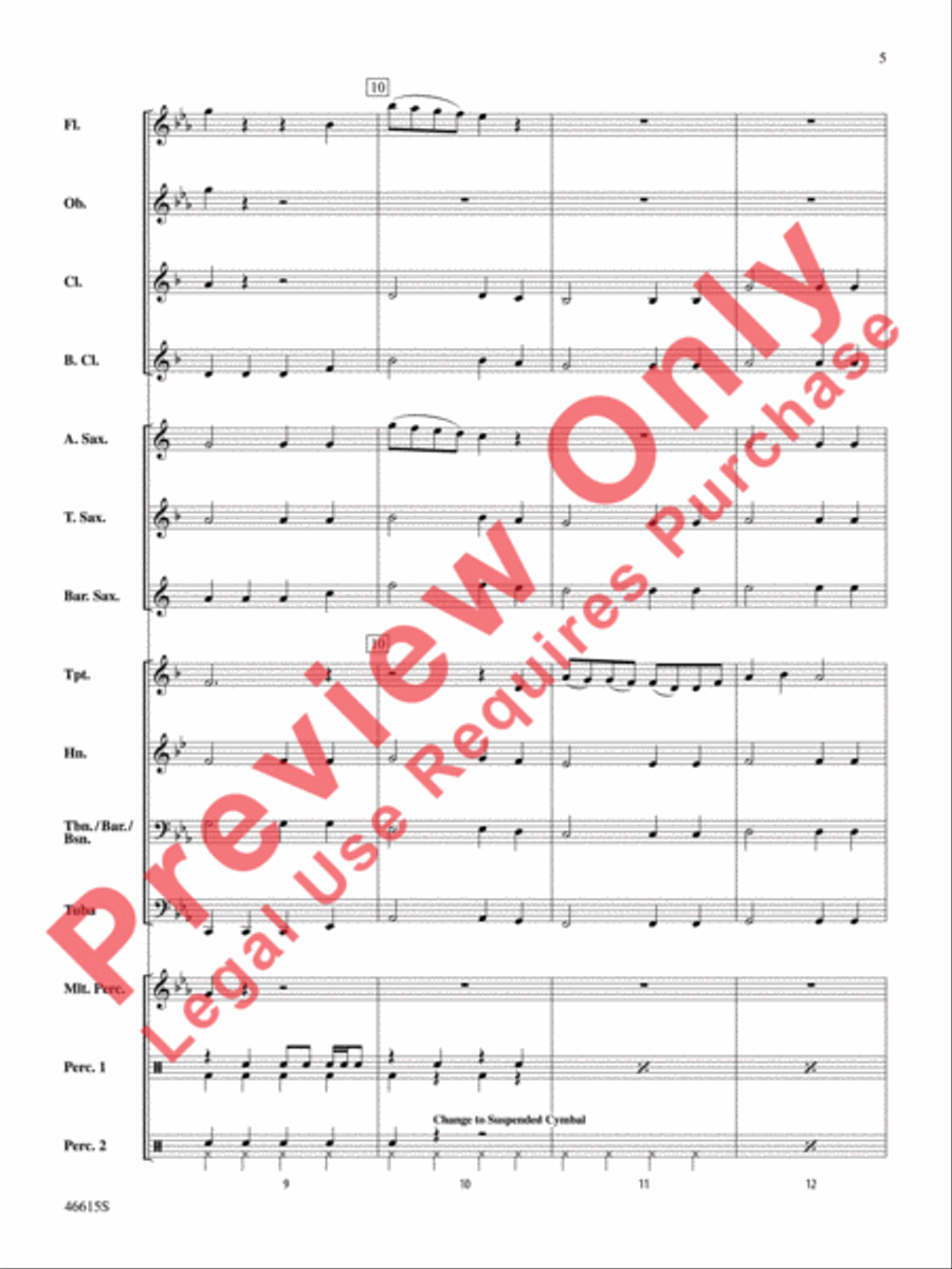 Short Cuts for Beginning Band -- Vol. 5 Concert Band scores gallery preview page 6